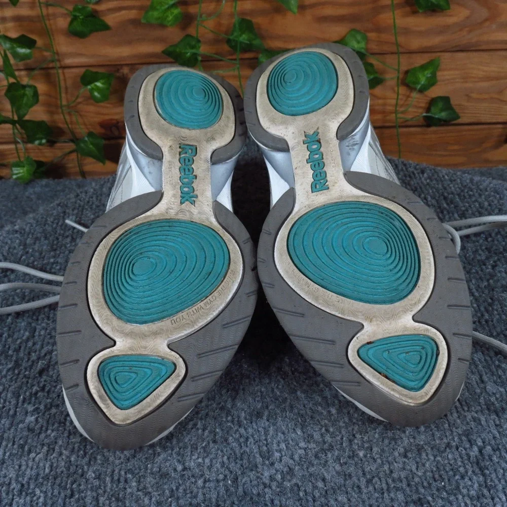 Reebok Easytone Smoothfit Women Athletic Walking Shoe Size 6.5 Silver Synthetic‎